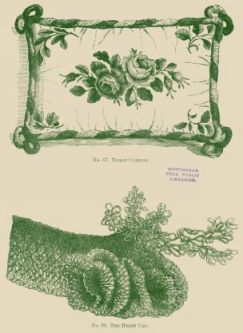 No. 67. TOILET CUSHION,
No. 68. THE HELEN CAP.