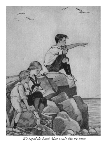 We hoped the
Bottle Man would like the letter