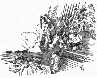 "STRIVING TO REACH HER DECKS AT EVERY POINT" "STRIVING TO REACH HER DECKS AT EVERY POINT"