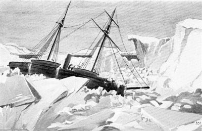 THE SHIP WAS CAUGHT IN THE ICE PACK THE SHIP WAS CAUGHT IN THE ICE PACK