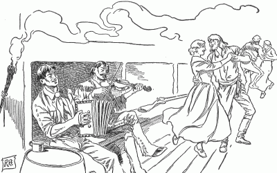 "THE EVENING WOULD PASS IN RUDE AND HARMLESS JOLLITY." "THE EVENING WOULD PASS IN RUDE AND HARMLESS JOLLITY."