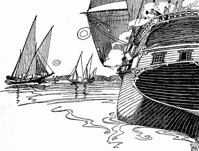 "INSTANTLY THE GUN WAS RUN OUT AND DISCHARGED" "INSTANTLY THE GUN WAS RUN OUT AND DISCHARGED"