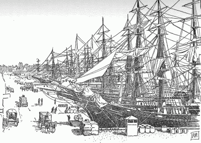 "THE WATER FRONT OF A GREAT SEAPORT LIKE NEW YORK" "THE WATER FRONT OF A GREAT SEAPORT LIKE NEW YORK"