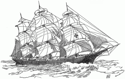 "THE DREADNAUGHT"—NEW YORK AND LIVERPOOL PACKET "THE DREADNAUGHT"—NEW YORK AND LIVERPOOL PACKET