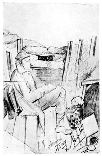 A Trench Sniper Resting. A Trench Sniper Resting.