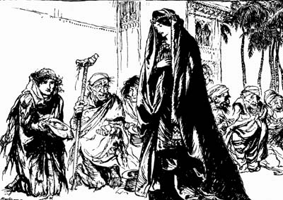 When she came to St. George she started and laid her hand on her heart When she came to St. George she started and laid her hand on her heart