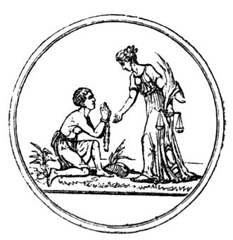 Justice freeing the slave. Justice freeing the slave.