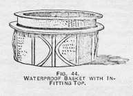 FIG. 44. WATERPROOF BASKET WITH
INFITTING TOP.