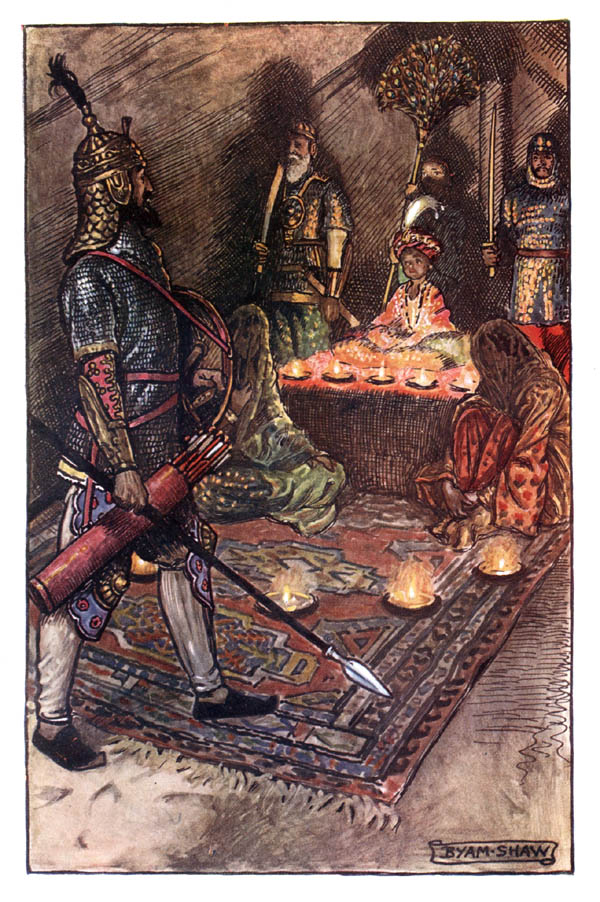 Prince Askurry ... strode ... into the tent. Prince Askurry ... strode ... into the tent.