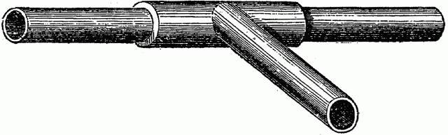 Fig. 33 - LATERAL DRAIN ENTERING AT TOP. Illustration: Fig. 33 - LATERAL DRAIN ENTERING AT TOP.