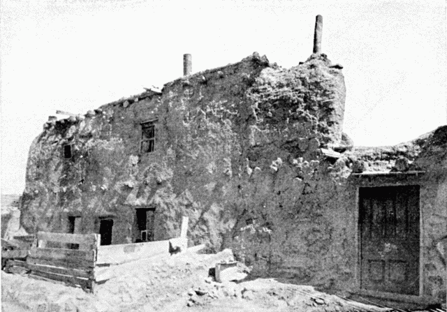 OLDEST HOUSE IN THE UNITED STATES, SANTA FE. Illustration: OLDEST HOUSE IN THE UNITED STATES, SANTA FE.