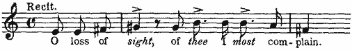 O loss of sight, of thee I most complain O loss of sight, of thee I most complain