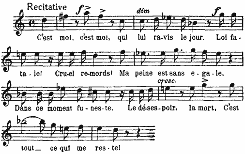 C'est moi, c'est moi, qui lui ravis la jour C'est moi, c'est moi, qui lui ravis la jour
