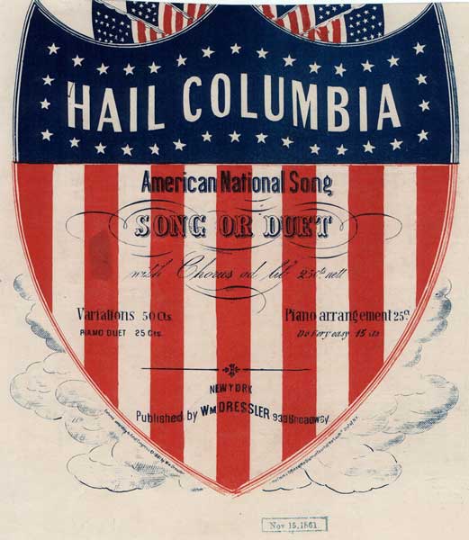 Hail Columbia sheet music Hail Columbia sheet music