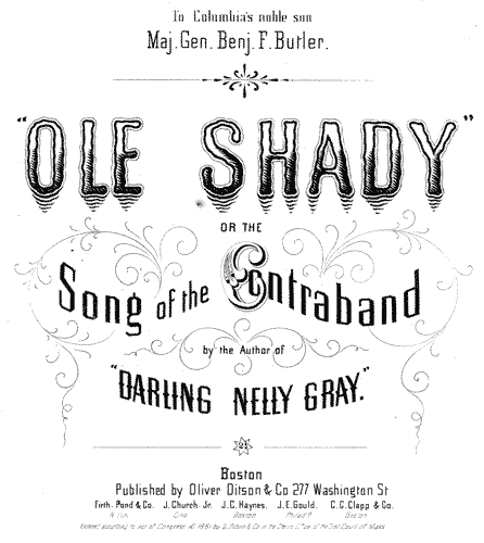 Ole Shady sheet music Ole Shady sheet music
