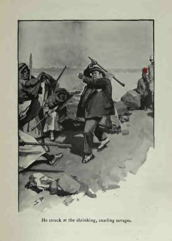 He Struck at the Snarling Savages P 94