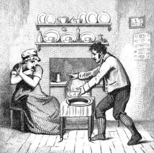 A noise--and down a pudding tumbled! A noise--and down a pudding tumbled!