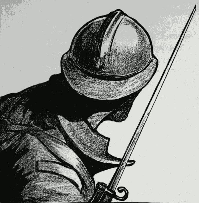 A French Soldier. Illustration