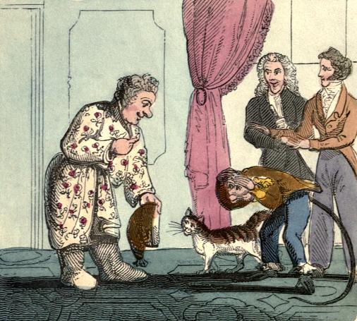 The old gentleman and the Monkey bow to each other