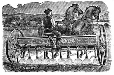 Broadcast seeder Illustration: Broadcast seeder