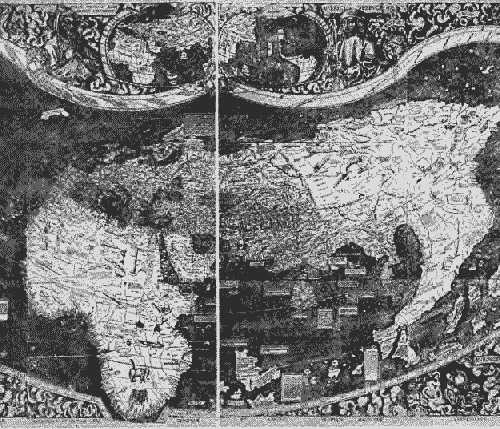 World Map of Martin Waldseem&uuml;ller, 1507.