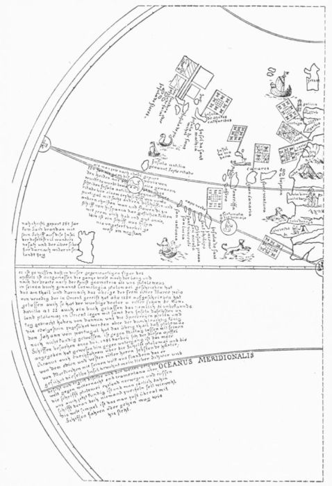 BEHAIM'S GLOBE, 1492.