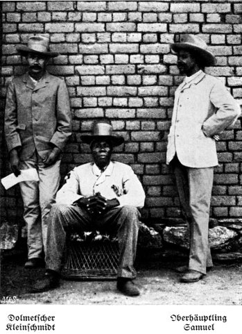 Dolmetscher Kleinschmidt Oberh�uptling Samuel