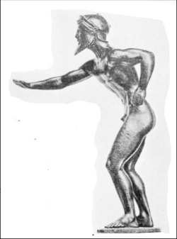 Bronze Statuette
of a Hoplitodrome.