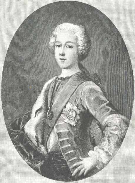 Prince Charles, about 1734.  From a miniature at Strathtyrum